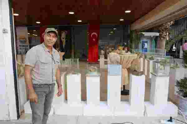 3rd human-like stone solo exhibition in Marmaris