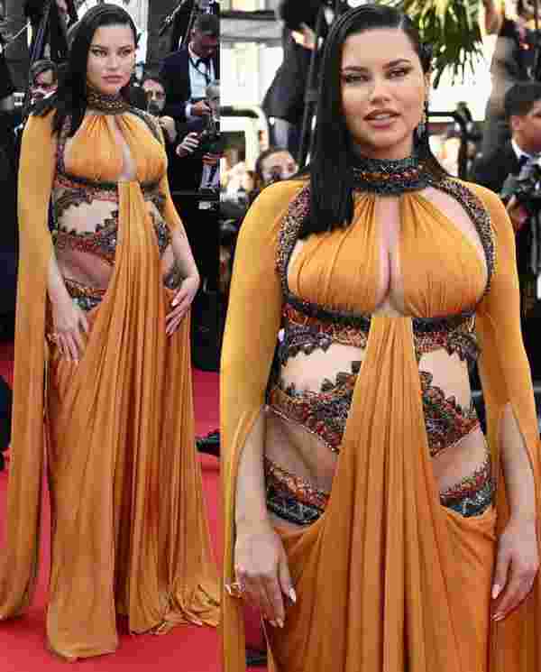 Adriana Lima nın ilginç hamile kıyafeti #7