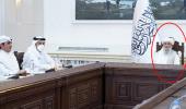 Katar heyetini ağırlayan Taliban'ın yeni başbakanı Molla Muhammed Hasan Akhund ilk kez kameralar karşısına geçti