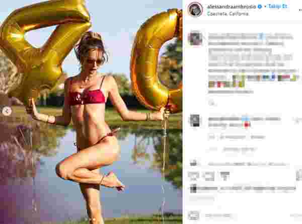 Alessandra Ambrosio dan 40 yaş pozları #1