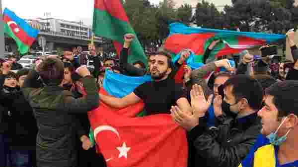 Aliyev 'Babamın vasiyetini yerine getirdim' diyerek Şuşa zaferini ilan etti! Azeriler kutlama için sokaklara döküldü