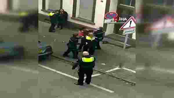 Almanya'da polisin bir kişinin kafasını diziyle bastırdığı şiddet görüntüleri tepki çekti