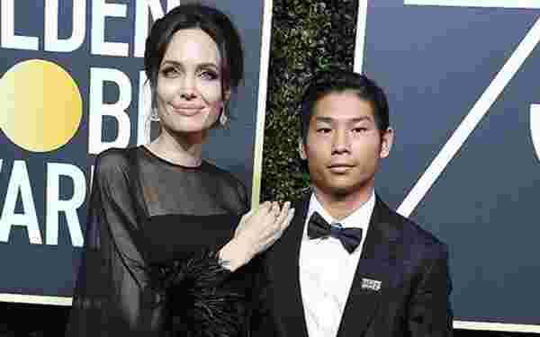 Angelina Jolie, çocuklarıyla galada #6