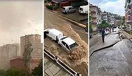 Ankara'da Şiddetli Yağmur ve Fırtına: Ağaçlar Yıkıldı, Yollar Göle Döndü
