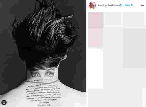 Brooklyn Beckham, aşk mektubunu dövme yaptırdı #1