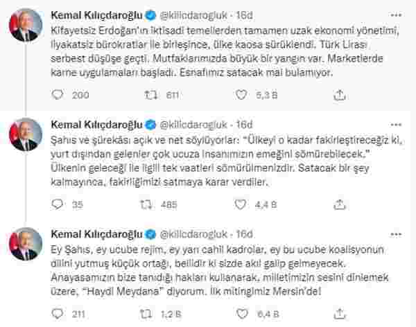CHP lideri Kılıçdaroğlu meydanlara iniyor! İlk miting Mersin'de