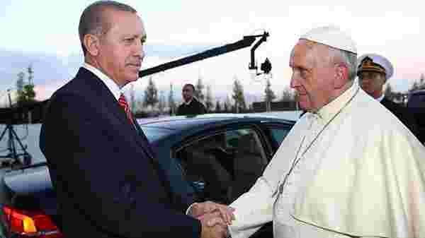Cumhurbaşkanı Erdoğan, Papa ile görüştü: İsrail'e dur deyin