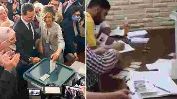 Devlet başkanlığı seçimlerinin yapıldığı Suriye'de, memurlar seçmen adına oy kullanıyor
