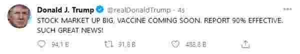 Donald Trump, günler sonra seçim dışında bir açıklama yaptı: Koronavirüs aşısı yakında geliyor