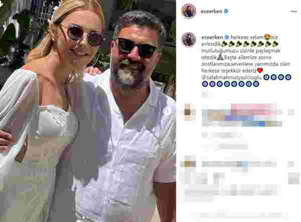 Ece Erken ve Şafak Mahmutyazıcıoğlu evlendi #1