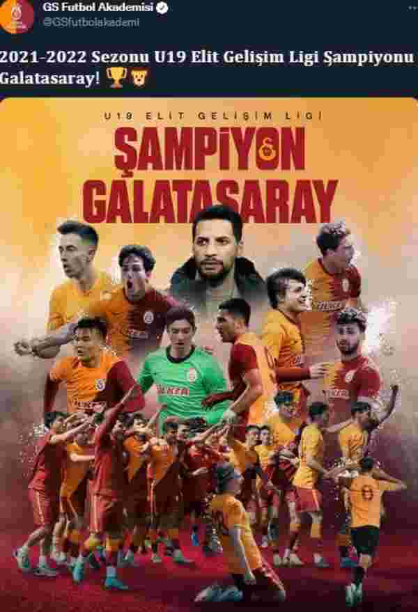 Efsane futbolcu Fatih Terim'in izinden gidiyor! Galatasaray'ın gençlerini şampiyon yaptı