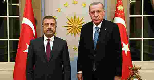 Erdoğan, Merkez Bankası Başkanı Kavcıoğlu ile Görüştü