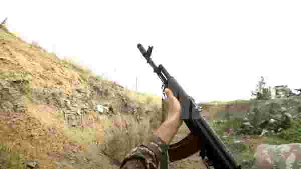 Ermenistan askerlerinin Bayraktar SİHA'ya çaresizce ateş açtığı anlar kameraya yansıdı