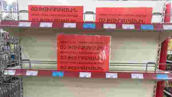 Ermenistan'dan Türk ürünlerinin tedarikine 6 ay yasak