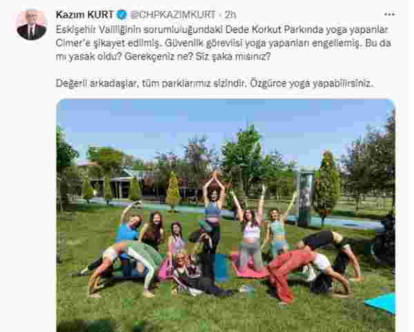 Eskişehir'de tartışma yaratan olay! Parkta yoga yapan kadınları CİMER'e şikayet ettiler