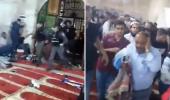 Çaresizlik, panik ve korku! İsrail polisinin Mescid-i Aksa'ya yaptığı alçak saldırı kamerada