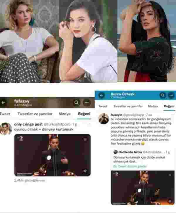 Farah Zeynep Abdullah ve Burcu Özberk Pınar Deniz'i eleştiren tweeti beğendi