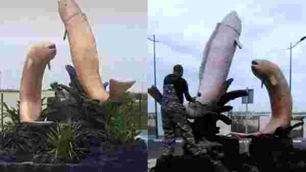 Fas'ın Kantire şehrine yerleştirilen balık heykelleri erkek cinsel organına benzetildiği için yıkıldı