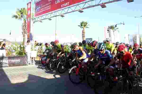 Fethiye Spor Festivali'nde gerçekleştirilen bisiklet yarışında heyecan doruğa çıktı