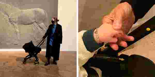 Gigi Hadid yedi aylık kızıyla müze gezdi #2