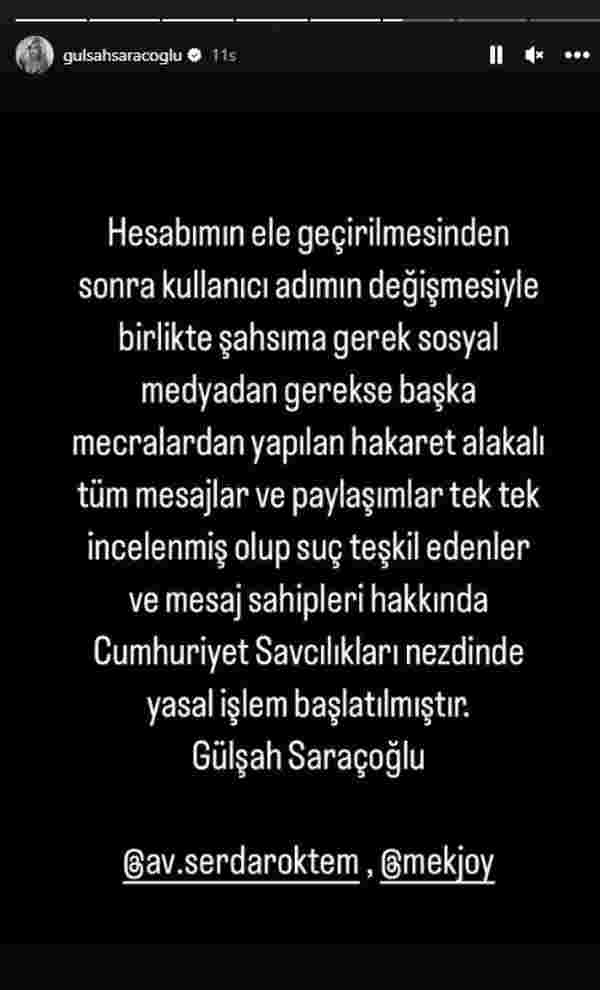 Gülşah Saraçoğlu nun sosyal medya hesabı hacklendi #3
