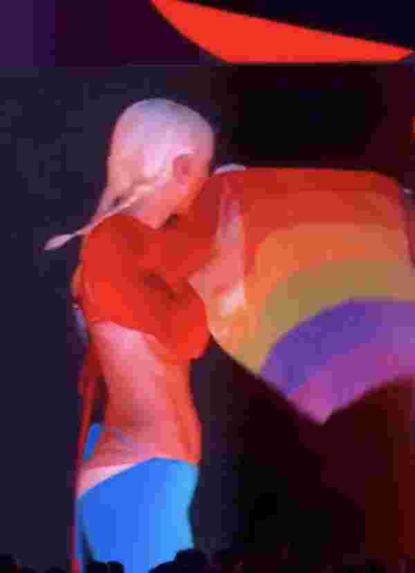 Gülşen, konserinde LGBT bayrağı açtı #1