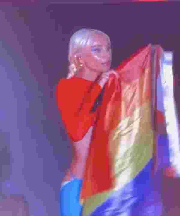 Gülşen, konserinde LGBT bayrağı açtı #2