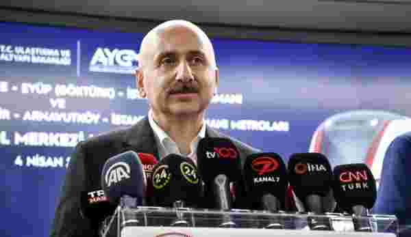 Karaismailoğlu: Halkalı-İstanbul Yeni Havalimanı metro hattı yüzde 78 tamamlandı
