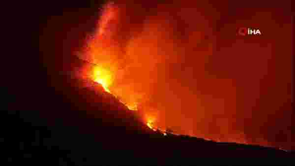 İspanya'da yanardağdan çıkan lavlar 338 hektarlık alana yayıldı