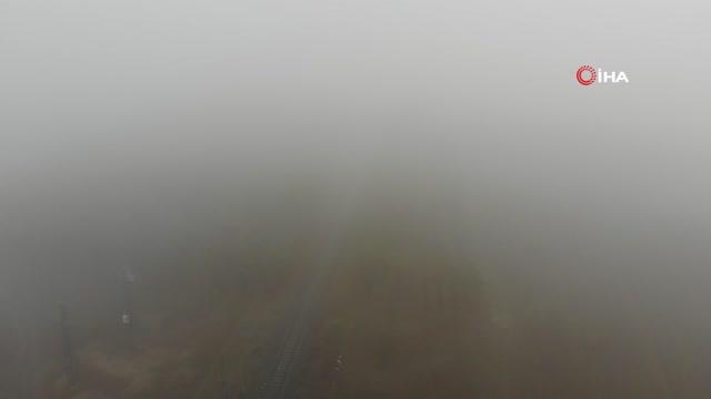 Kars'ta yoğun sis etkili oldu