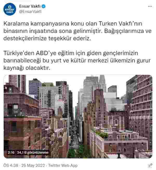 Kılıçdaroğlu'nun 'ABD'ye para transferi' iddiasına TÜRGEV ve Ensar Vakfı'ndan videolu yanıt