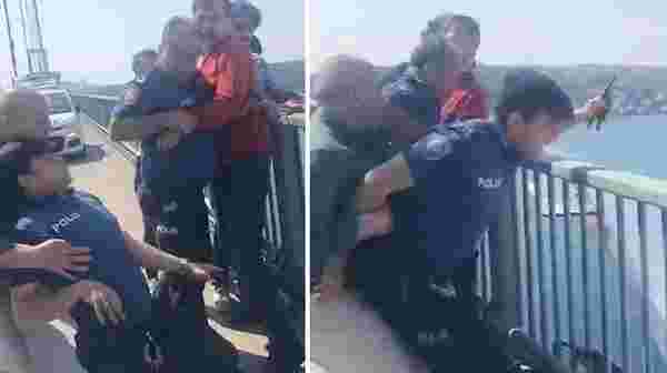 Köprüye izinsiz pankart asan TİP milletvekilleri ile polis arasında arbede çıktı - Haberler