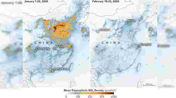 NASA: Korona salgını Çin'deki hava kirliliğini azalttı