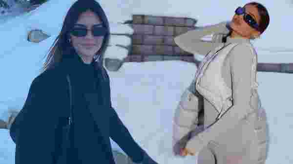 Jenner Ailesi'nin kayak tatili