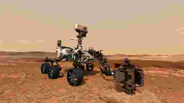  Perseverance (Tür. azim) olarak bilinen keşif aracı, Mars'ta yaşanabilir ortamların işaretlerini ararken, geçmişteki mikrobiyal yaşamın da izlerini araştıracak. Robotik gezgin, gelecekteki bir görevle Dünya'ya getirilebilecek olan bir dizi numune de toplayacak. Araba büyüklüğündeki bu uzay aracı, yaklaşık 3 metre uzunluğunda (kolu hariç) 2.7 metre genişliğinde ve 2.2 metre yüksekliğinde. 1.050 kilogram ağırlığa sahip Perseverance, küçük bir arabadan daha hafif.