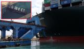 Dünya ticaretinde krize neden oldu! Süveyş Kanalı'nda sıkışan geminin bugün yüzdürülmesi bekleniyor