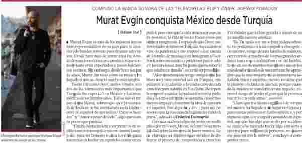 Murat Evgin Meksika basınında #1