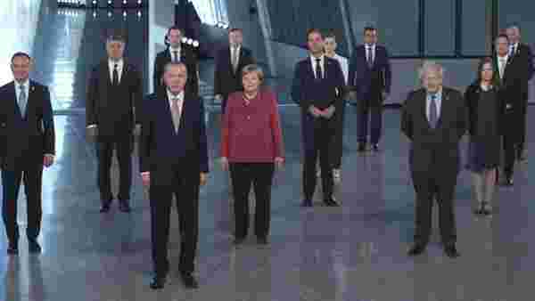NATO Zirvesi, 30 liderin aile fotoğrafı çekilmesi ile başladı