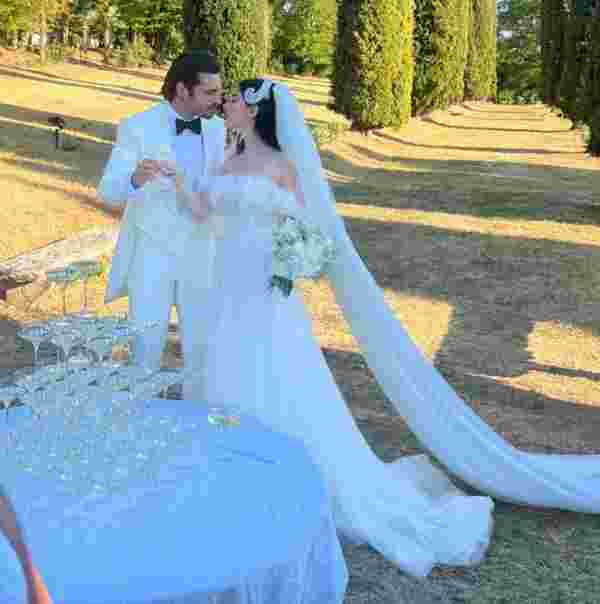 Özge Gürel ile Serkan Çayoğlu İtalya da düğün yaptı #3