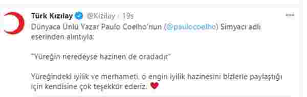 Paulo Coelho’dan İzmir depremine bağış #1