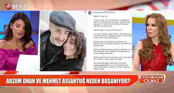 Pınar Eliçe, Mehmet Aslantuğ ve Arzum Onan'ın neden boşanacaklarını açıkladı