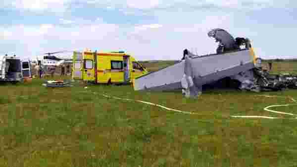 Rusya'da paraşütçüleri taşıyan uçak yere çakıldı: 9 ölü, 15 yaralı