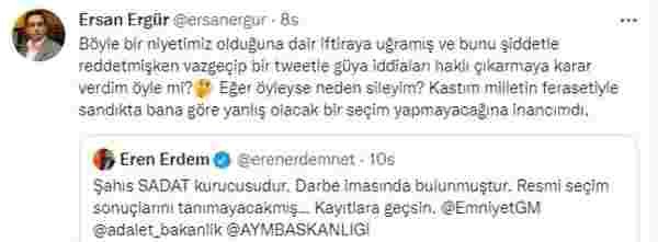 SADAT yöneticisi Ersan Ergür'ün 'Ülkeyi sandıkta teslim etmeyiz' paylaşımı tepki çekti! Önce sildi sonra açıklık getirdi
