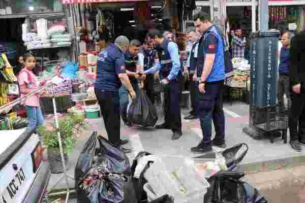 Şanlıurfa'da yere dökülen biberleri satan esnafa 8 bin 500 lira para cezası verildi