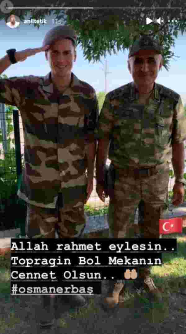 Şehit korgeneral Osman Erbaş, oyuncu Anıl Tetik in komutanı çıktı #1