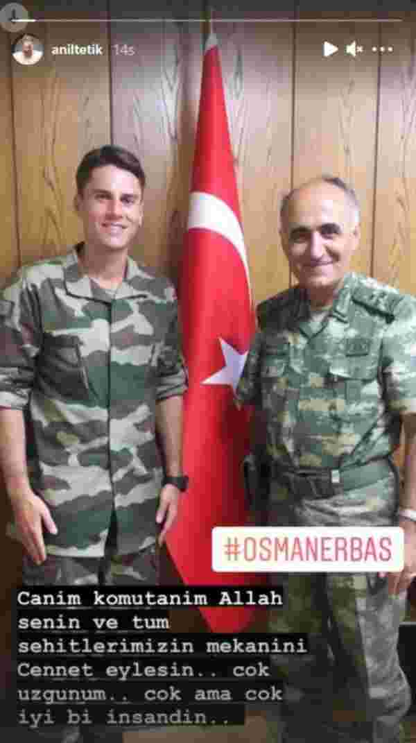 Şehit korgeneral Osman Erbaş, oyuncu Anıl Tetik in komutanı çıktı #2
