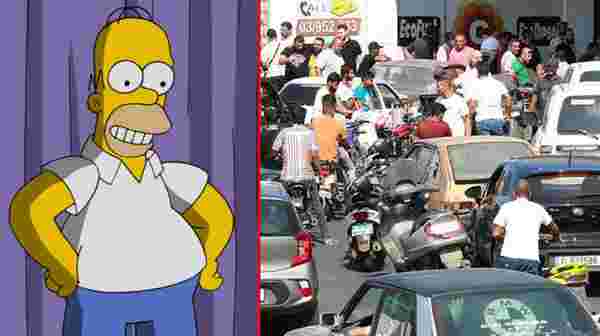 Simpsons dizisi yine bildi! Birleşik Krallık'taki yakıt krizine 11 yıl önceki bölümde yer vermişler