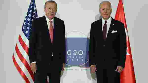 Son Dakika: Cumhurbaşkanı Recep Tayyip Erdoğan ile ABD Başkanı Joe Biden arasındaki görüşme başladı