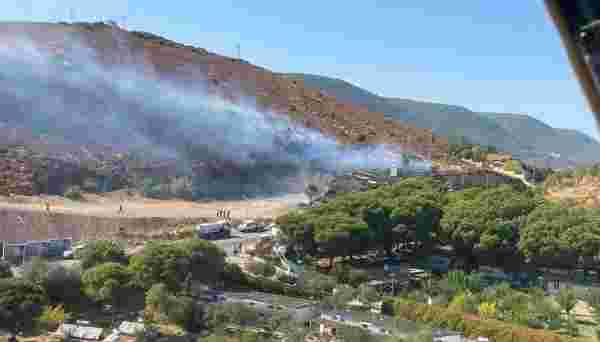 Son dakika haberleri | İzmir'in iki ilçesinde orman ve makilik yangını (1)