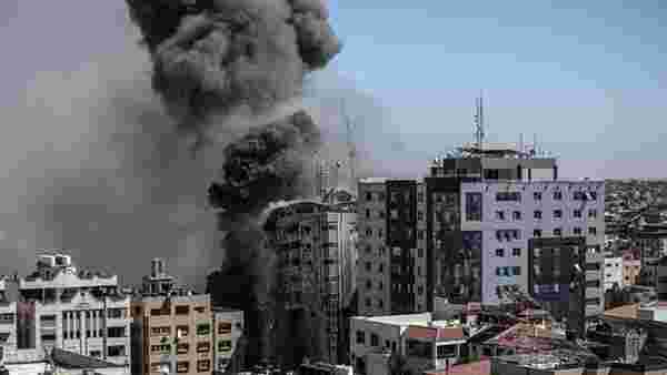 Son Dakika! İsrail, Gazze'de uluslararası televizyonların bulunduğu 13 katlı bir binayı vurdu
